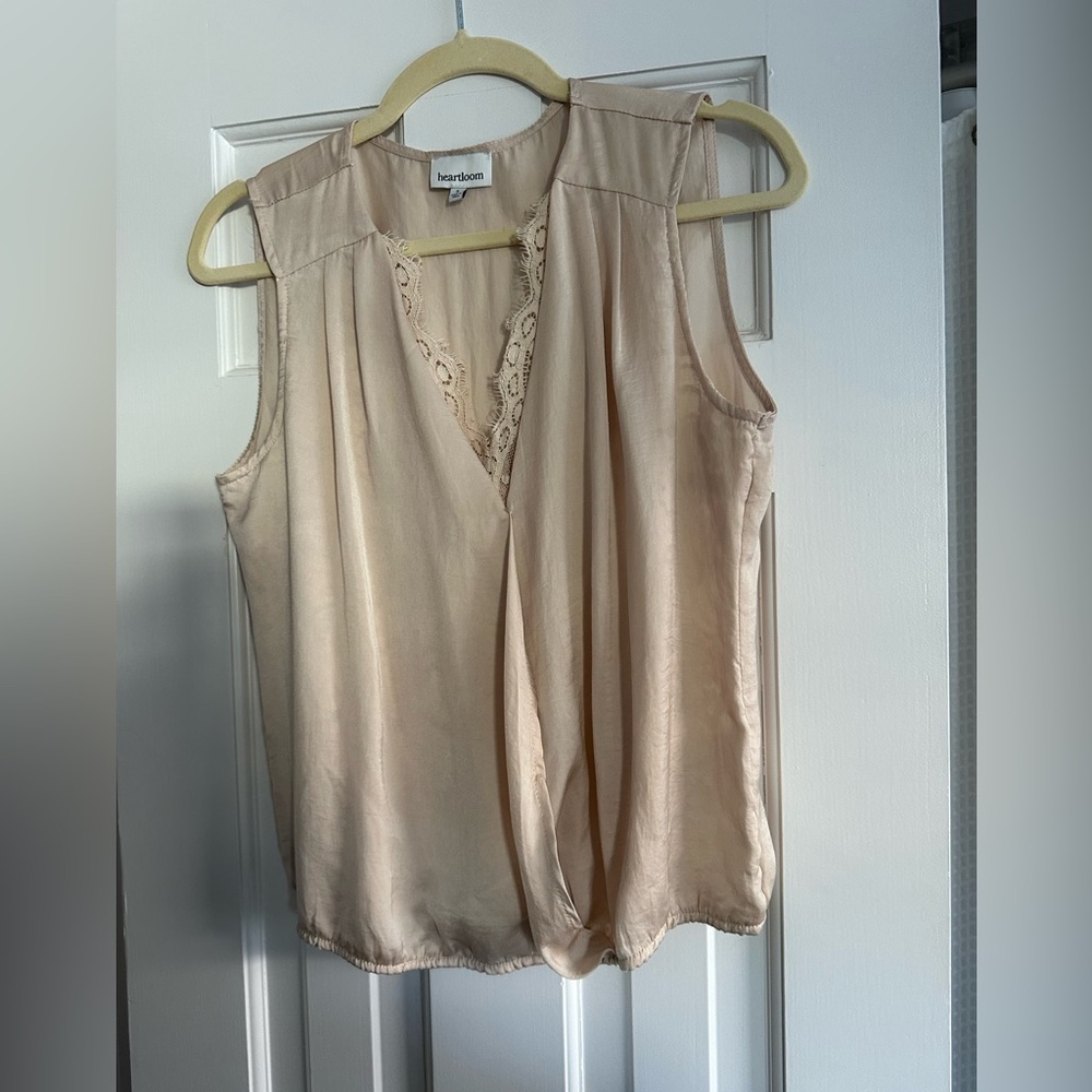 heartloom lace satin tank top